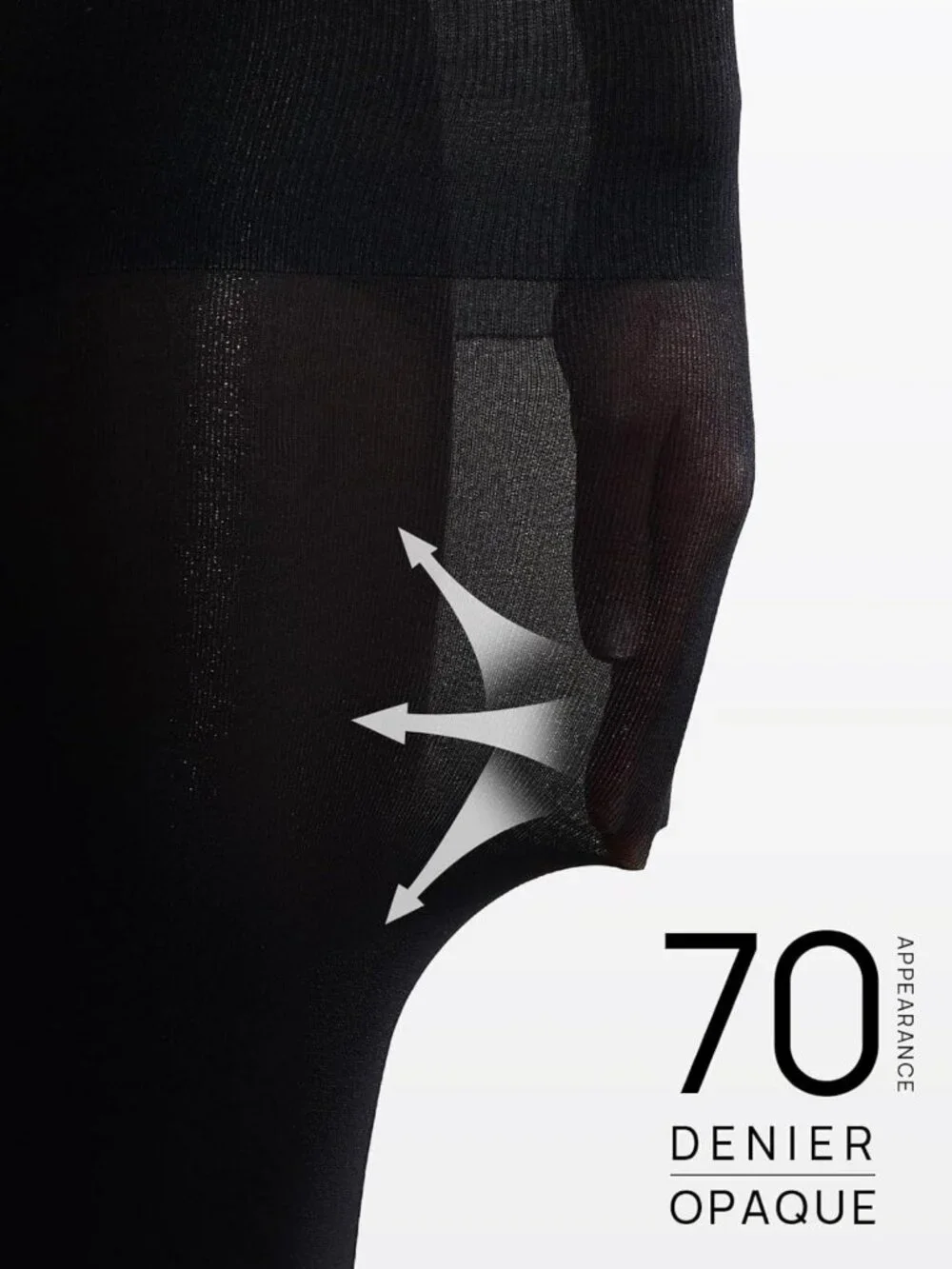 Opaque Control Top Tights - 2-6 Pairs Comfort Stretch 70 Denier Pantyhose